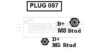 BORG & BECK kintamosios srovės generatorius BBA2853